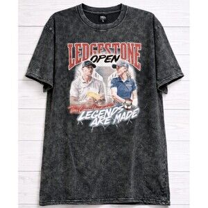 Paul McBeth Missy Gannon Ledgestone Open Disc Golf Shirt L Stone Wash Legend Tee